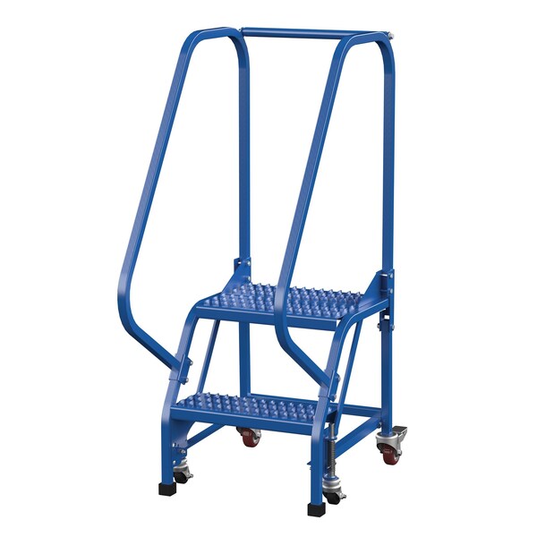 50 H Steel PW Ladder, Grip Strut, 2 Step, 2 Steps